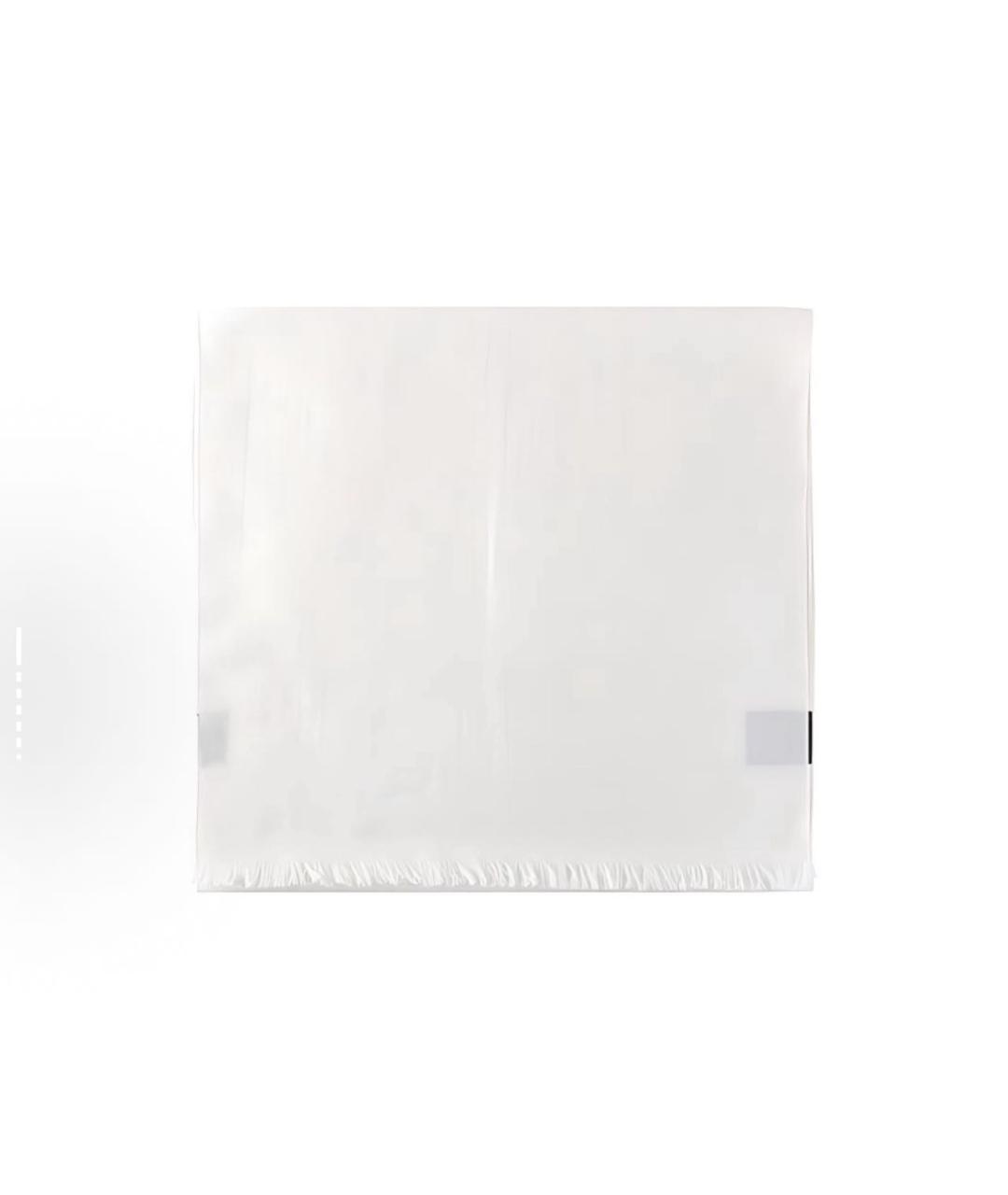 GUCCI Белый шелковый шарф, фото 3