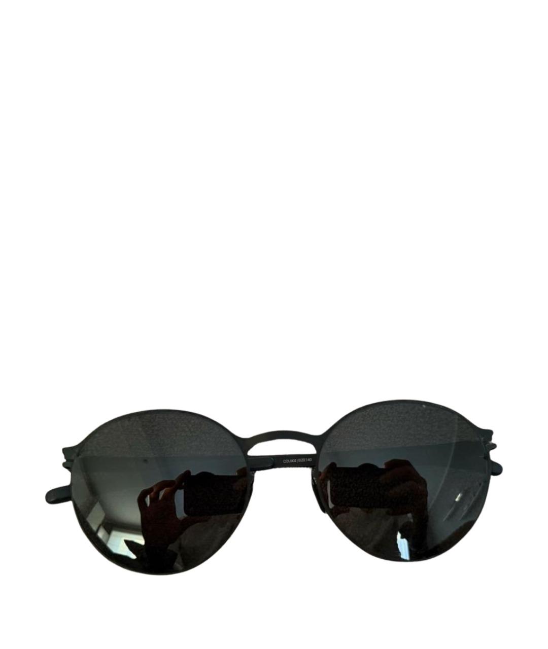 MYKITA Черные металлические солнцезащитные очки, фото 1