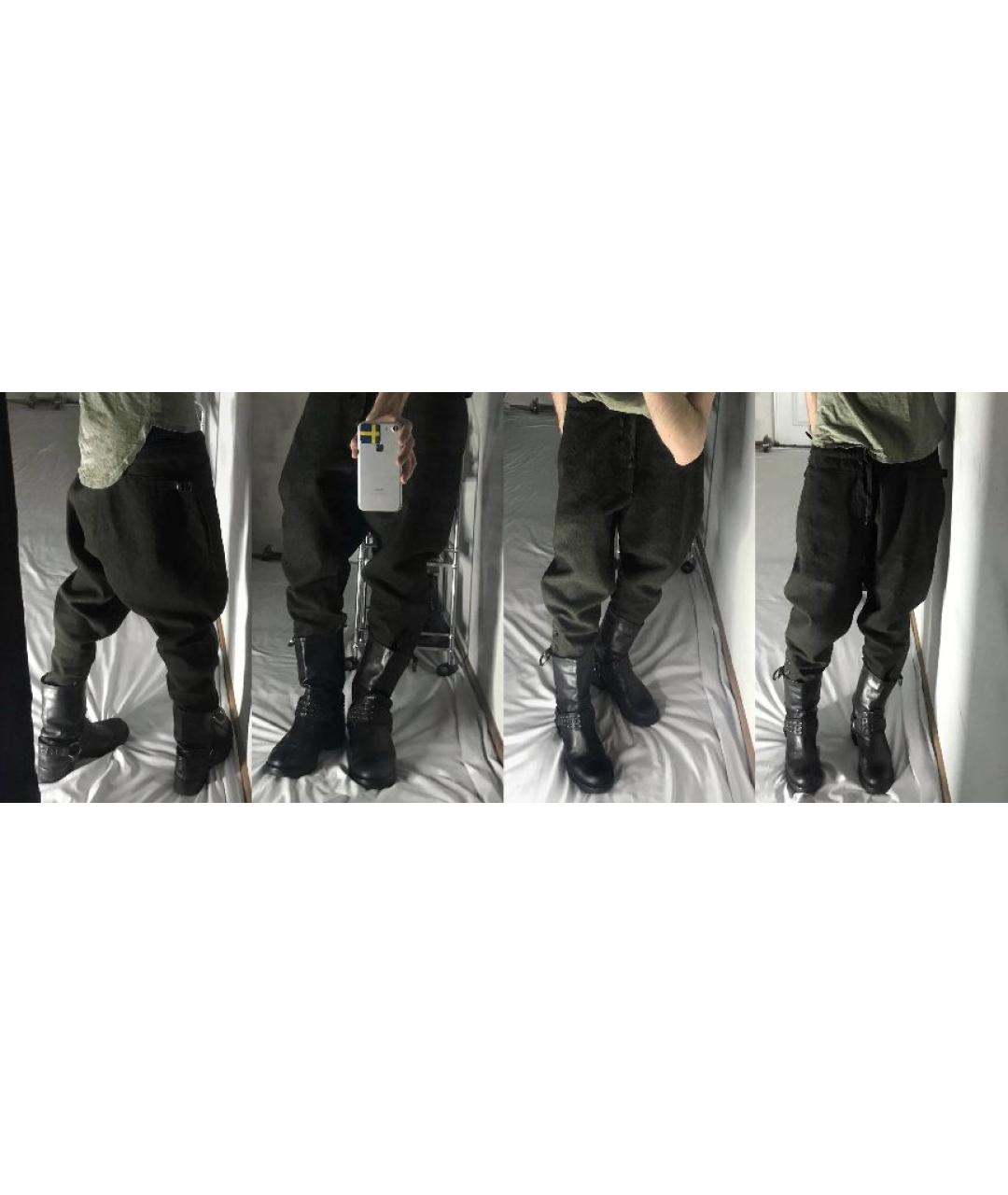 MIU MIU Черные шерстяные классические брюки, фото 4