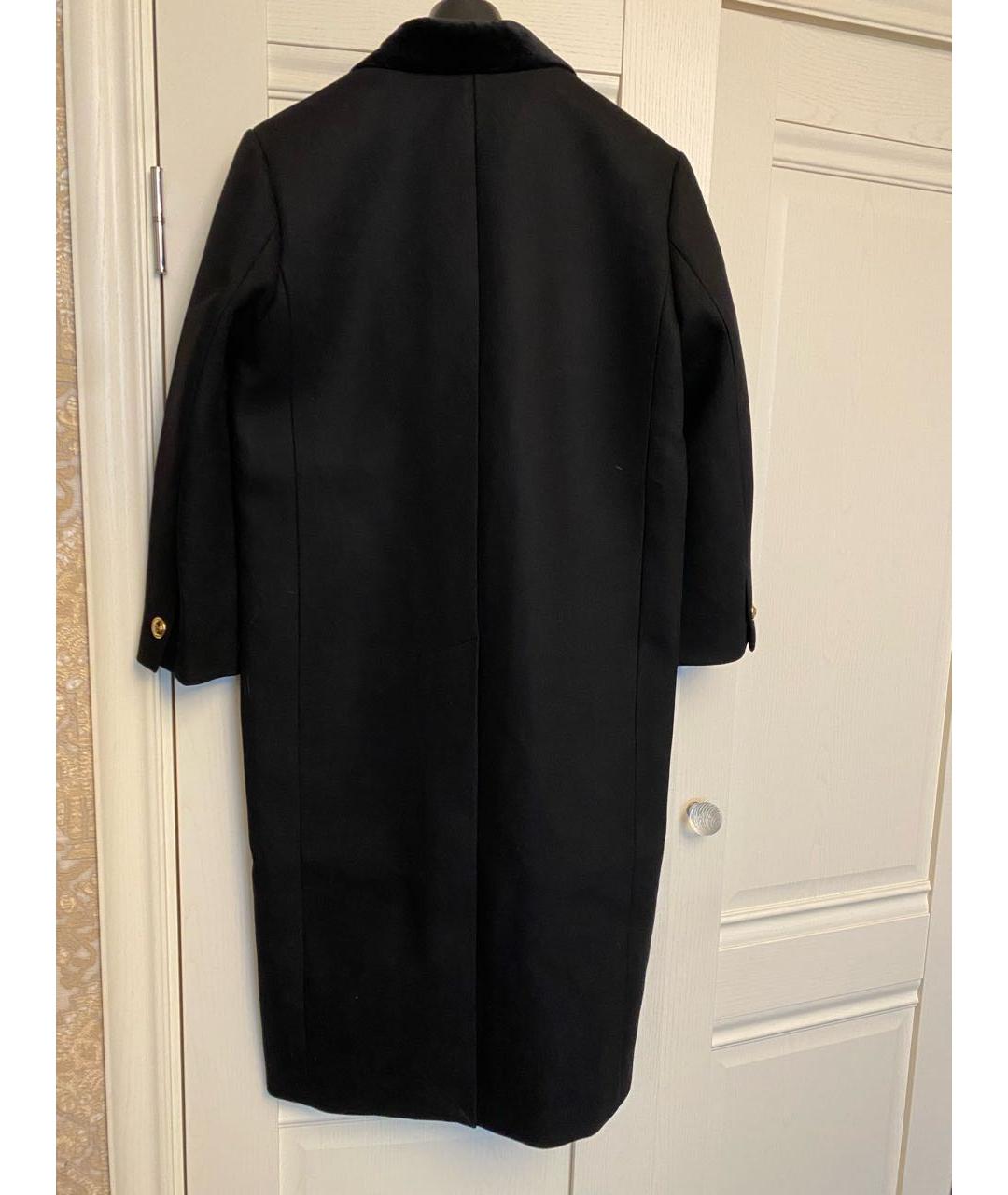 SANDRO Черное шерстяное пальто, фото 7