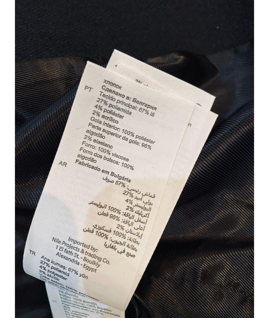 SANDRO Черное шерстяное пальто, фото 5