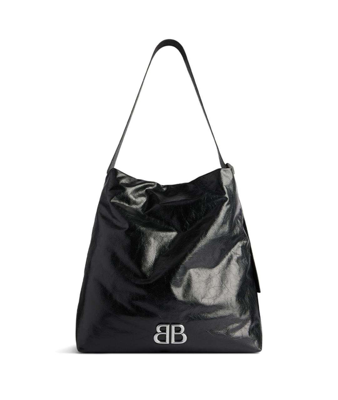 BALENCIAGA Черная кожаная сумка через плечо, фото 1