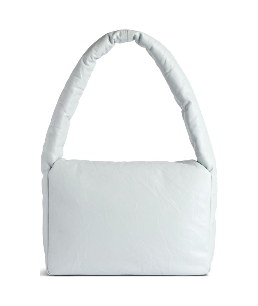 BALENCIAGA Голубая кожаная сумка через плечо, фото 4