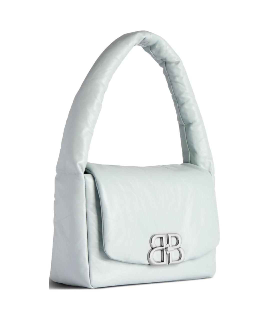 BALENCIAGA Голубая кожаная сумка через плечо, фото 2