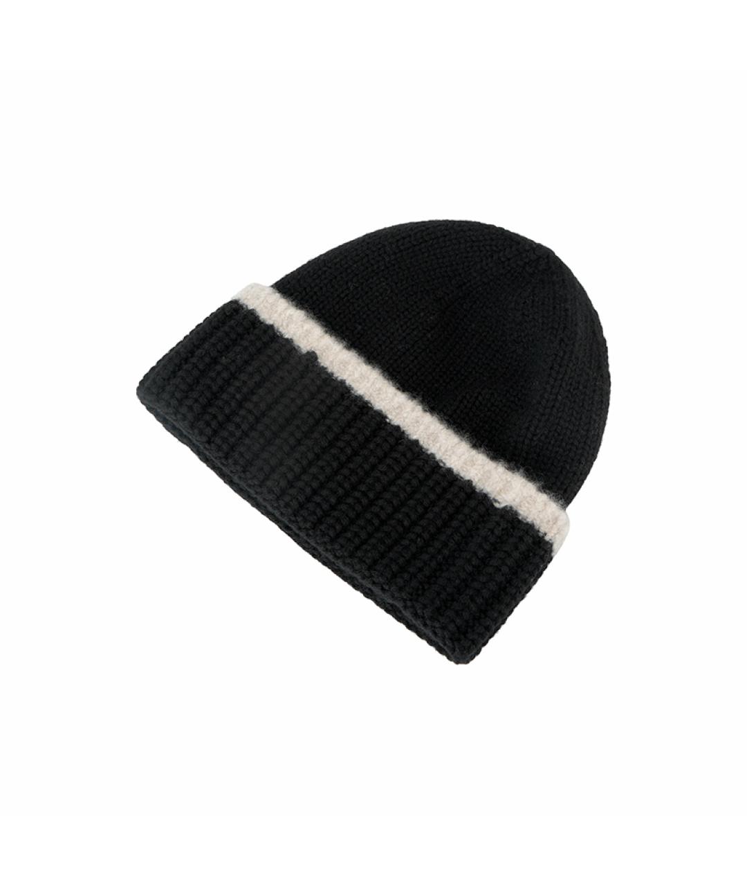 CHANEL Черная кашемировая шапка, фото 4