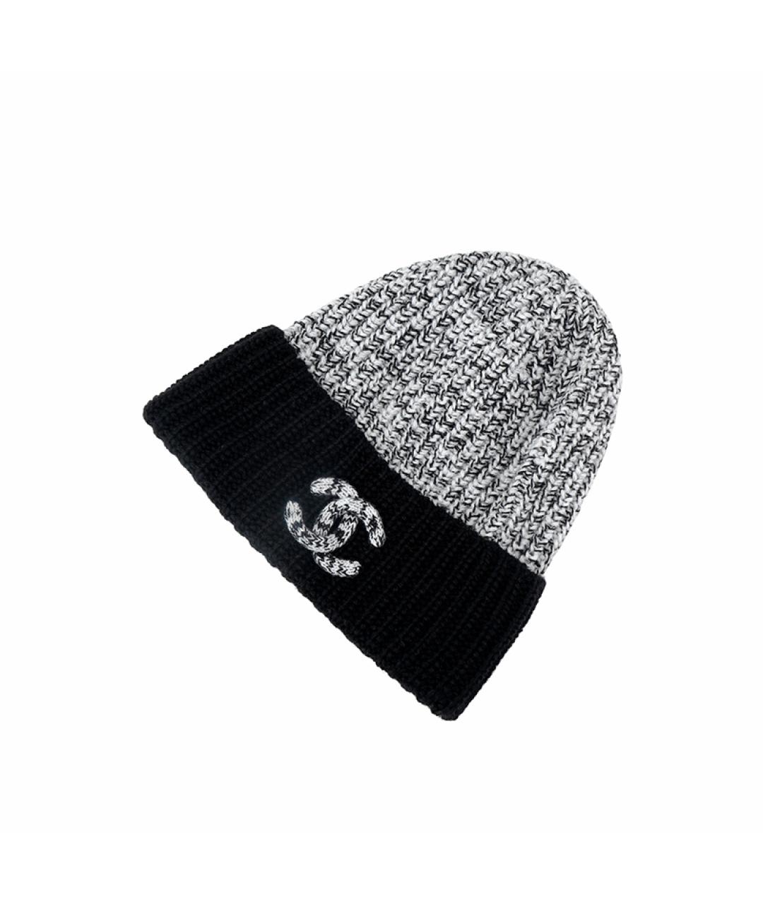 CHANEL Серая кашемировая шапка, фото 3