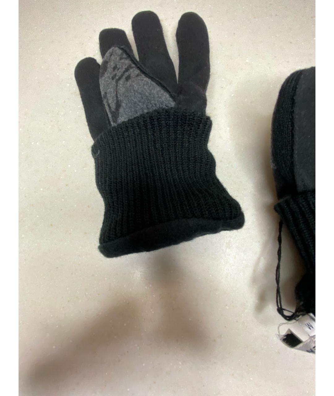 Carven Черные шерстяные перчатки, фото 3