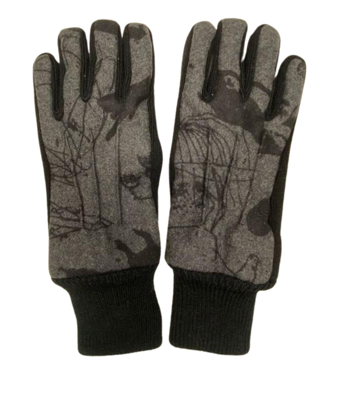 Carven Черные шерстяные перчатки, фото 1