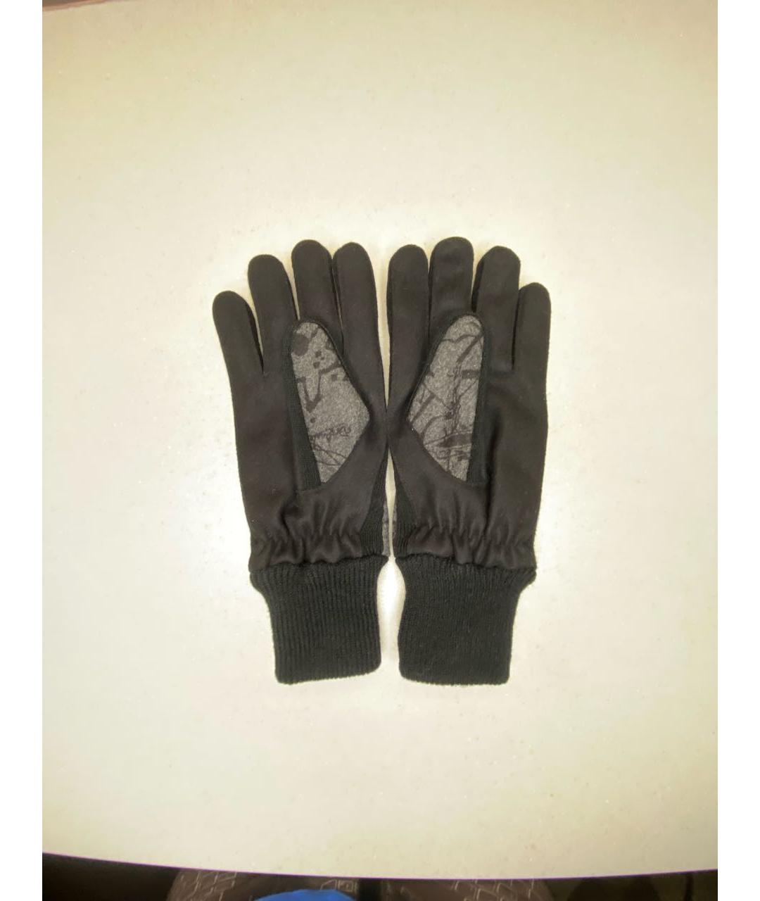 Carven Черные шерстяные перчатки, фото 2
