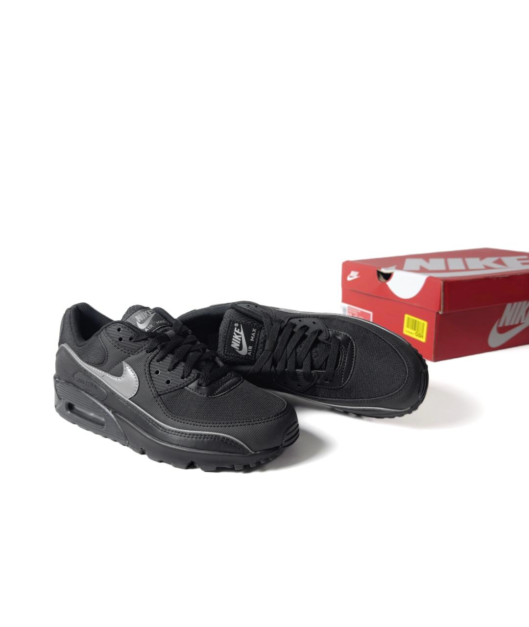 NIKE Черные текстильные низкие кроссовки / кеды, фото 8