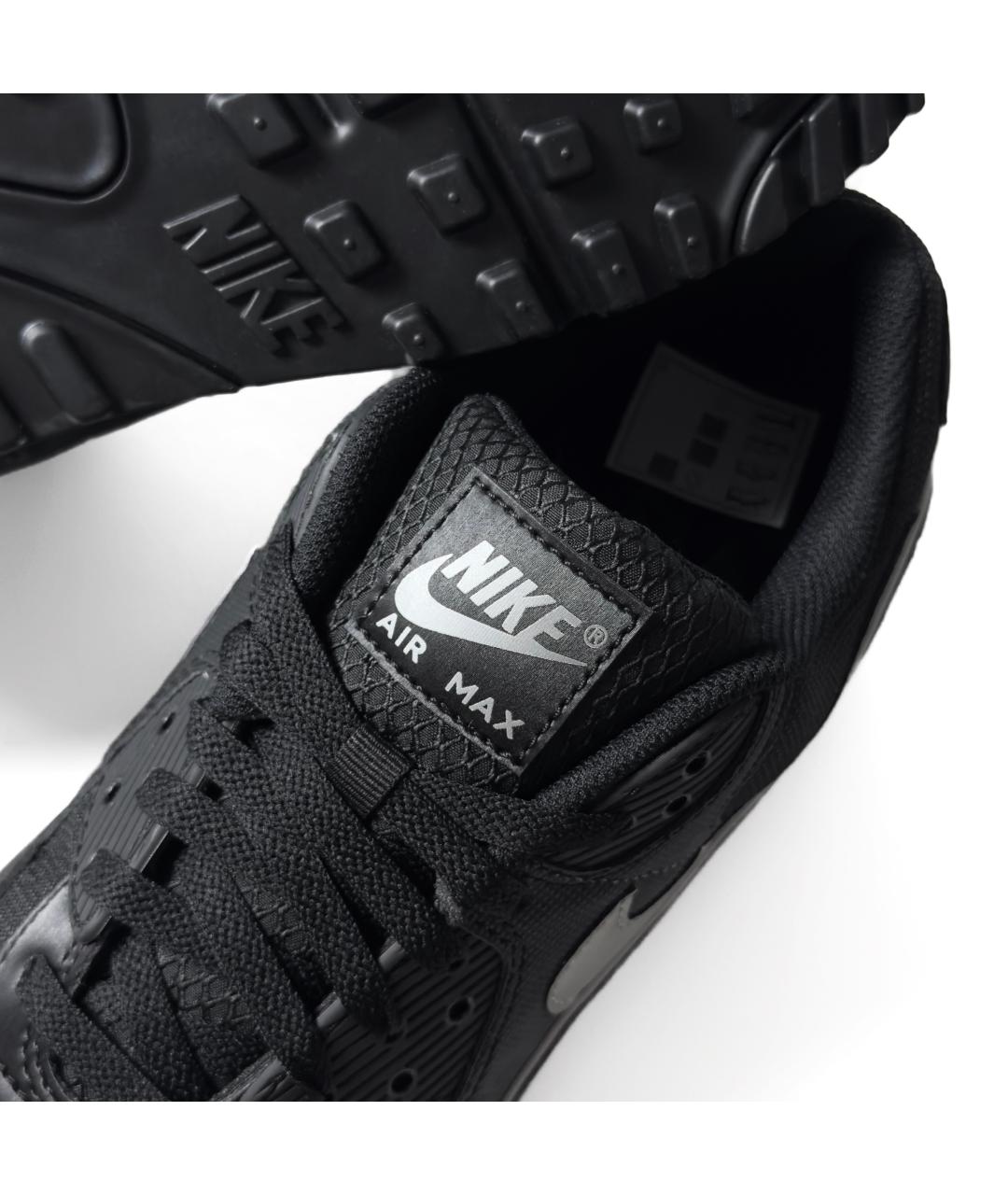 NIKE Черные текстильные низкие кроссовки / кеды, фото 6