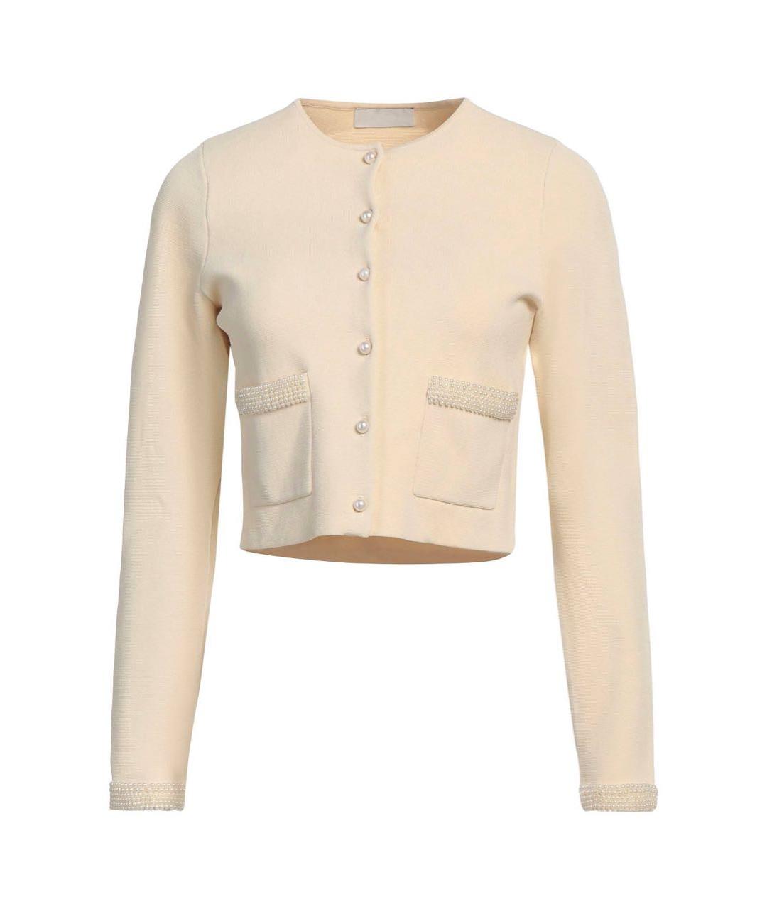 SANDRO Бежевый хлопковый кардиган, фото 6