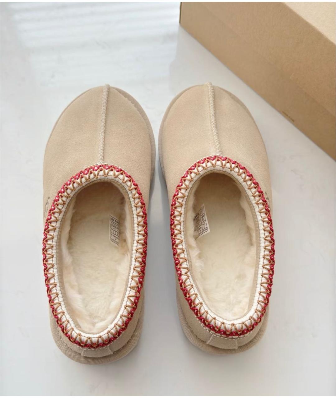 UGG AUSTRALIA Бежевые замшевые мюли, фото 6