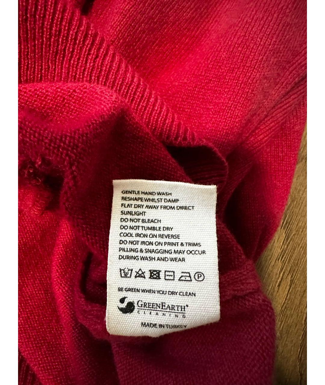 THE PANGAIA Красный кашемировый джемпер / свитер, фото 4