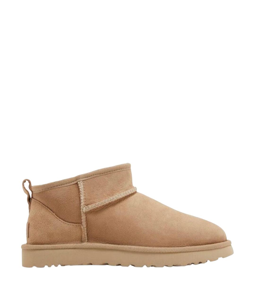 UGG AUSTRALIA Бежевые замшевые ботинки, фото 1