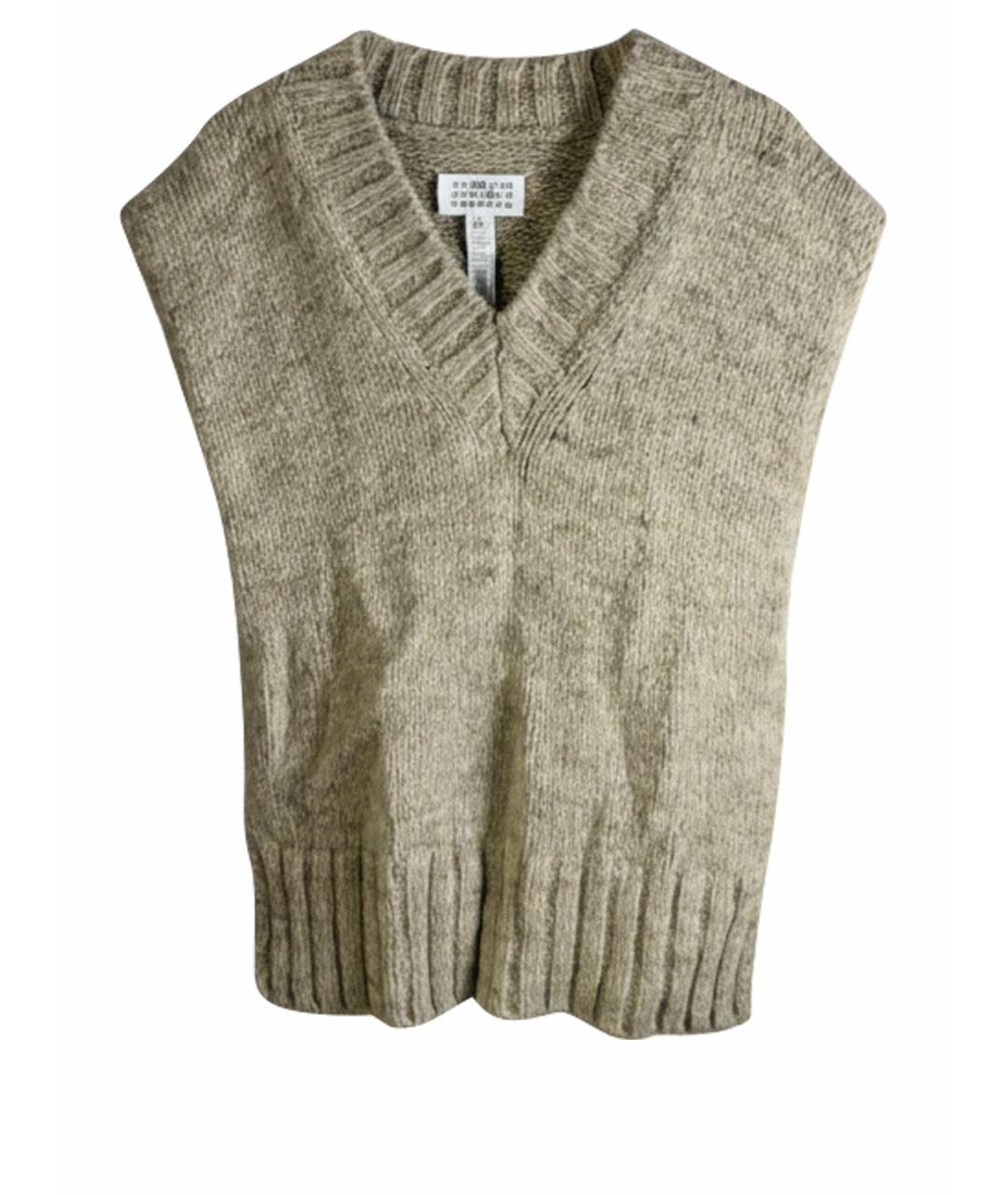 MAISON MARGIELA Бежевый шерстяной жилет, фото 1