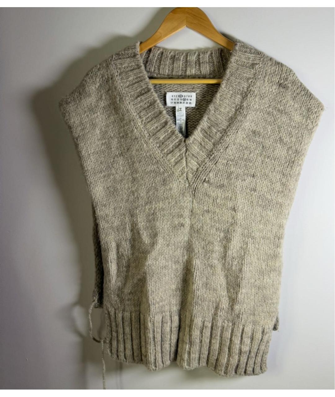 MAISON MARGIELA Бежевый шерстяной жилет, фото 4