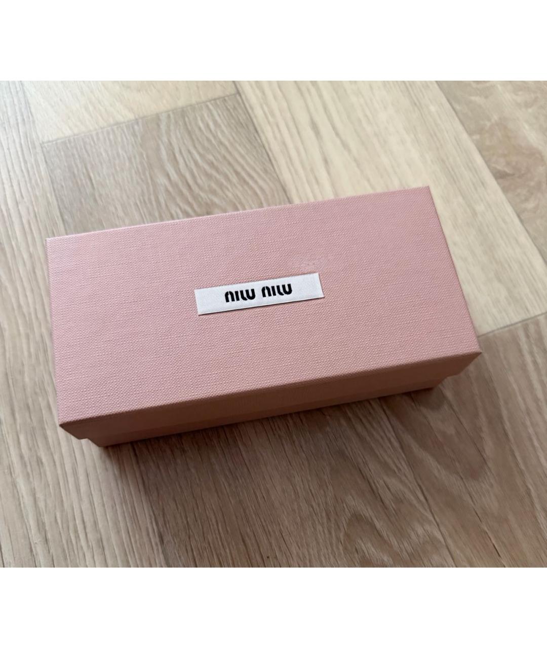 MIU MIU Черные пластиковые солнцезащитные очки, фото 4