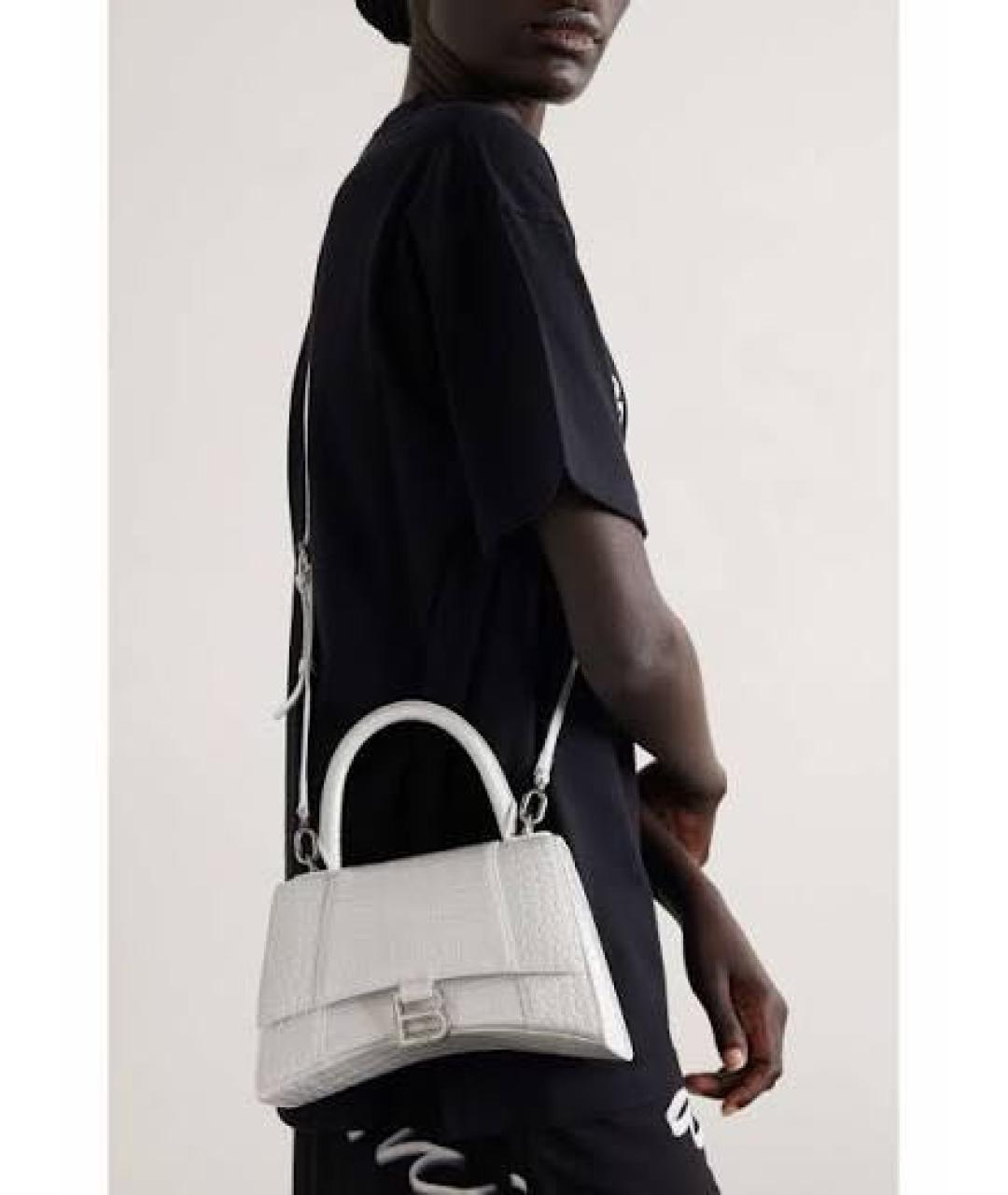 BALENCIAGA Черная кожаная сумка с короткими ручками, фото 5