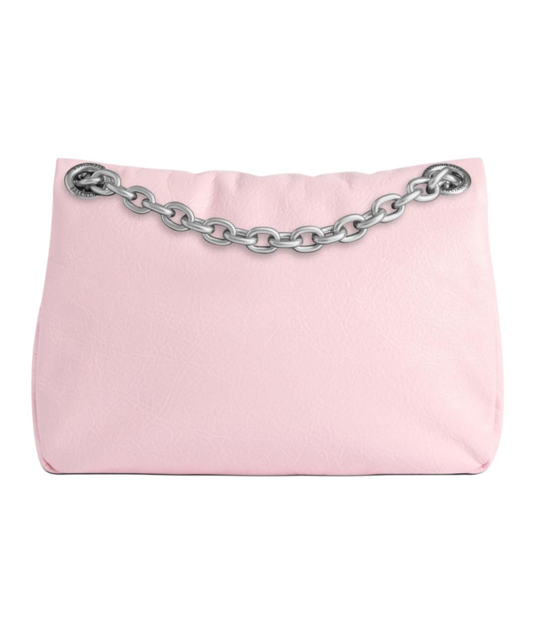 BALENCIAGA Розовая кожаная сумка через плечо, фото 5