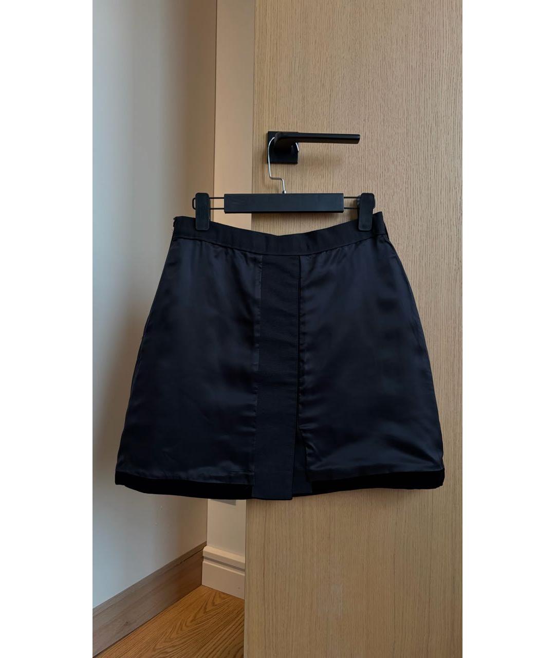 MIU MIU Черная юбка мини, фото 7