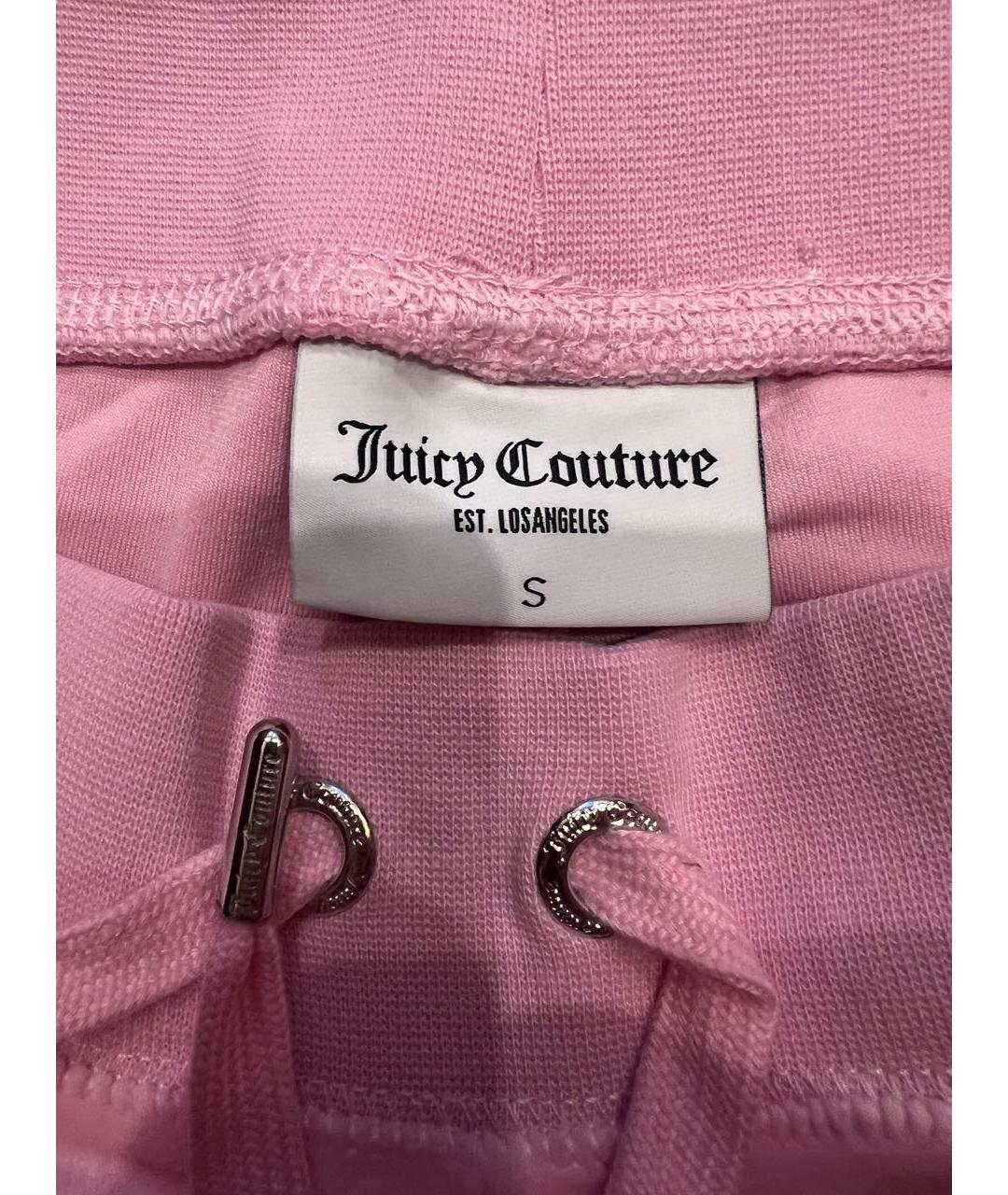 JUICY COUTURE Розовый велюровый костюм с брюками, фото 5