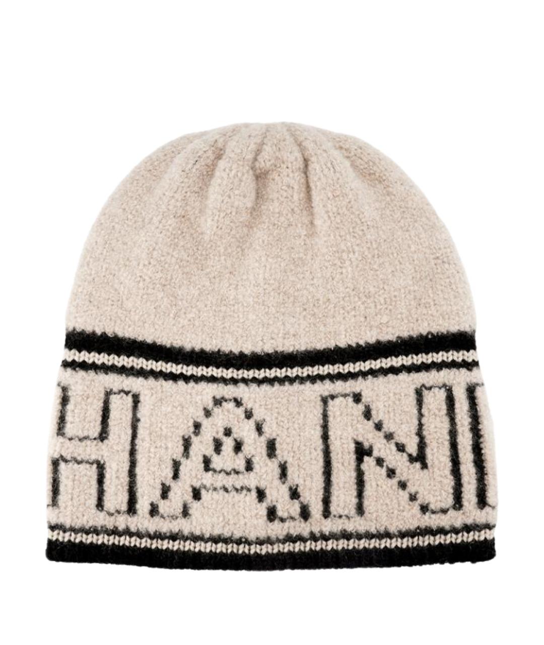 CHANEL Бежевая шерстяная шапка, фото 1