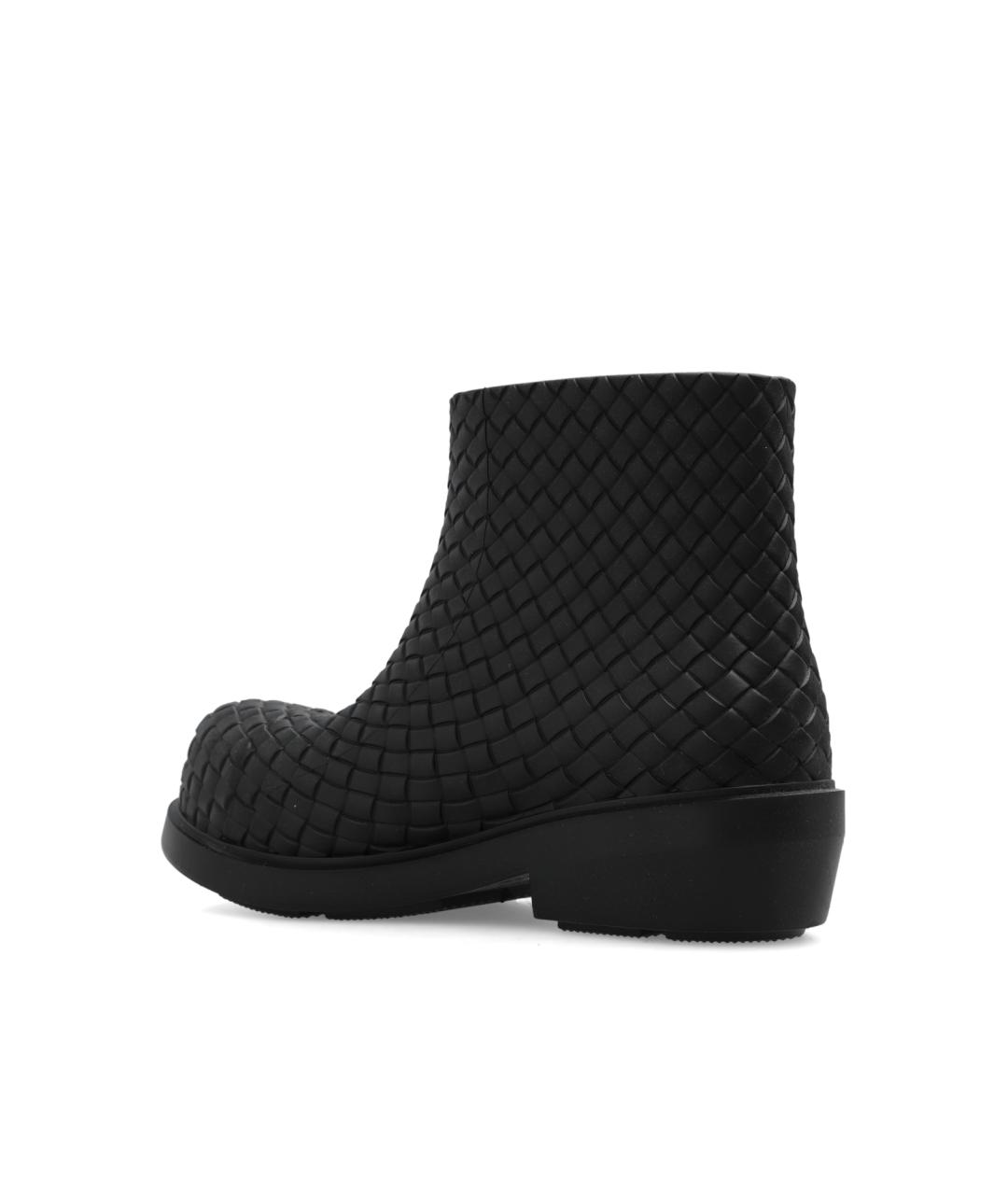 BOTTEGA VENETA Черные резиновые ботинки, фото 4