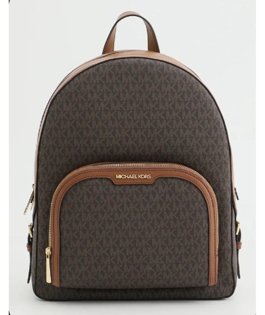 MICHAEL KORS Коричневый кожаный рюкзак, фото 10