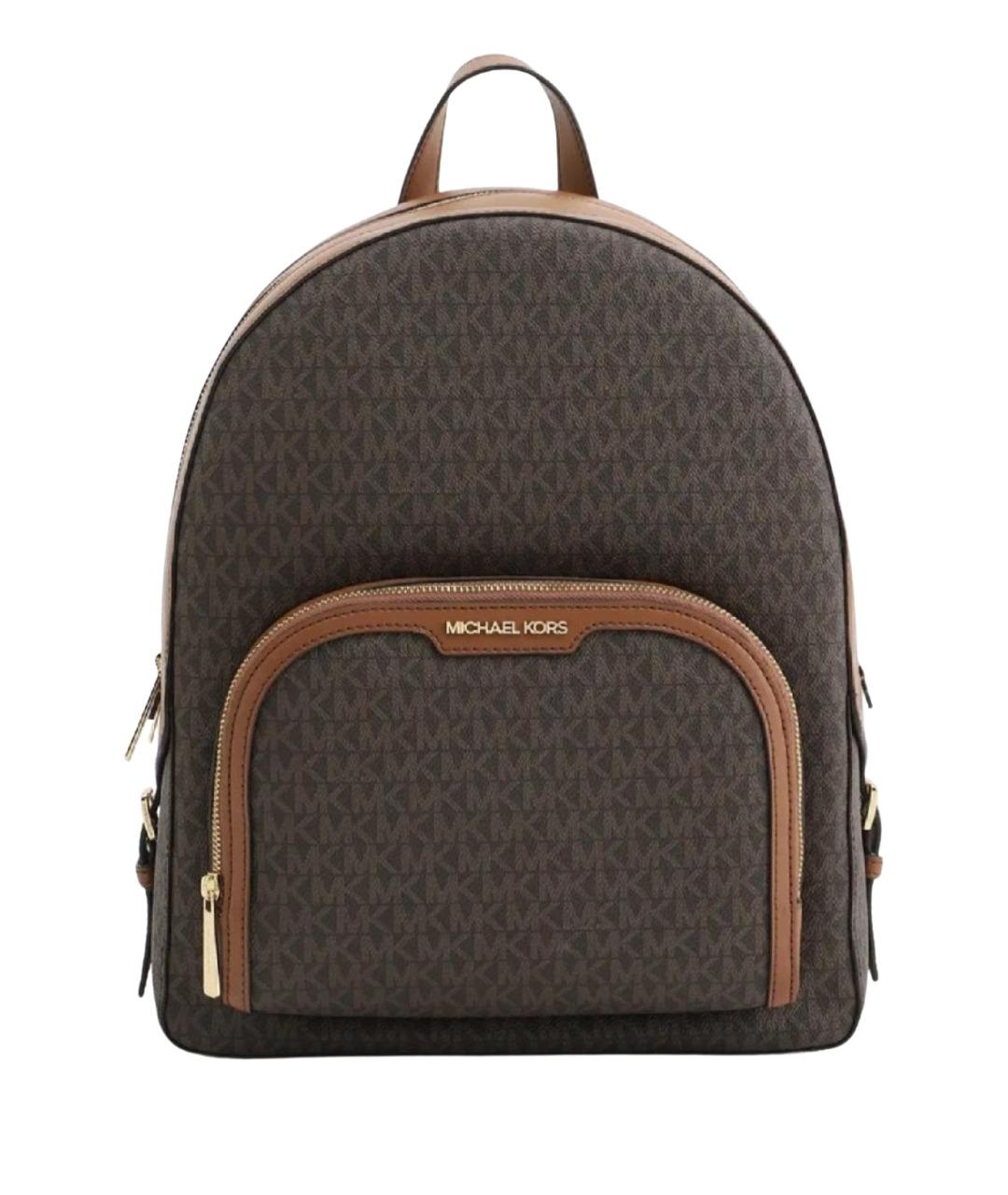 MICHAEL KORS Коричневый кожаный рюкзак, фото 1
