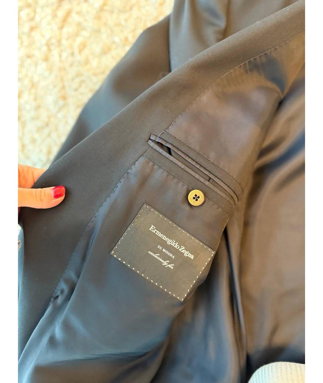 ERMENEGILDO ZEGNA XXX Черный классический костюм, фото 4