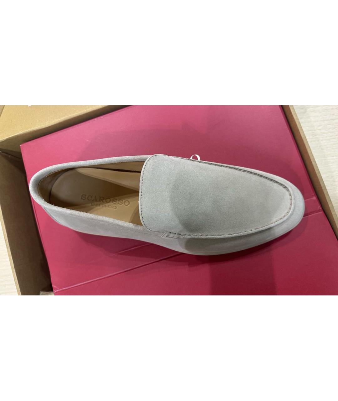 SCAROSSO Бежевые замшевые лоферы, фото 2