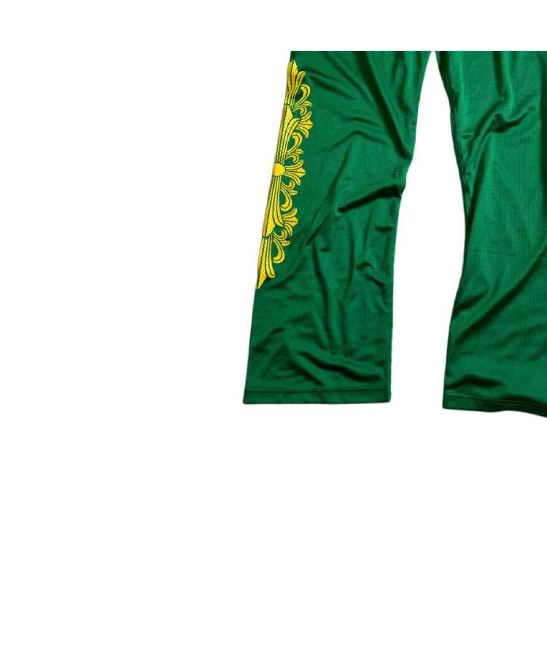 CHROME HEARTS Зеленые повседневные брюки, фото 5