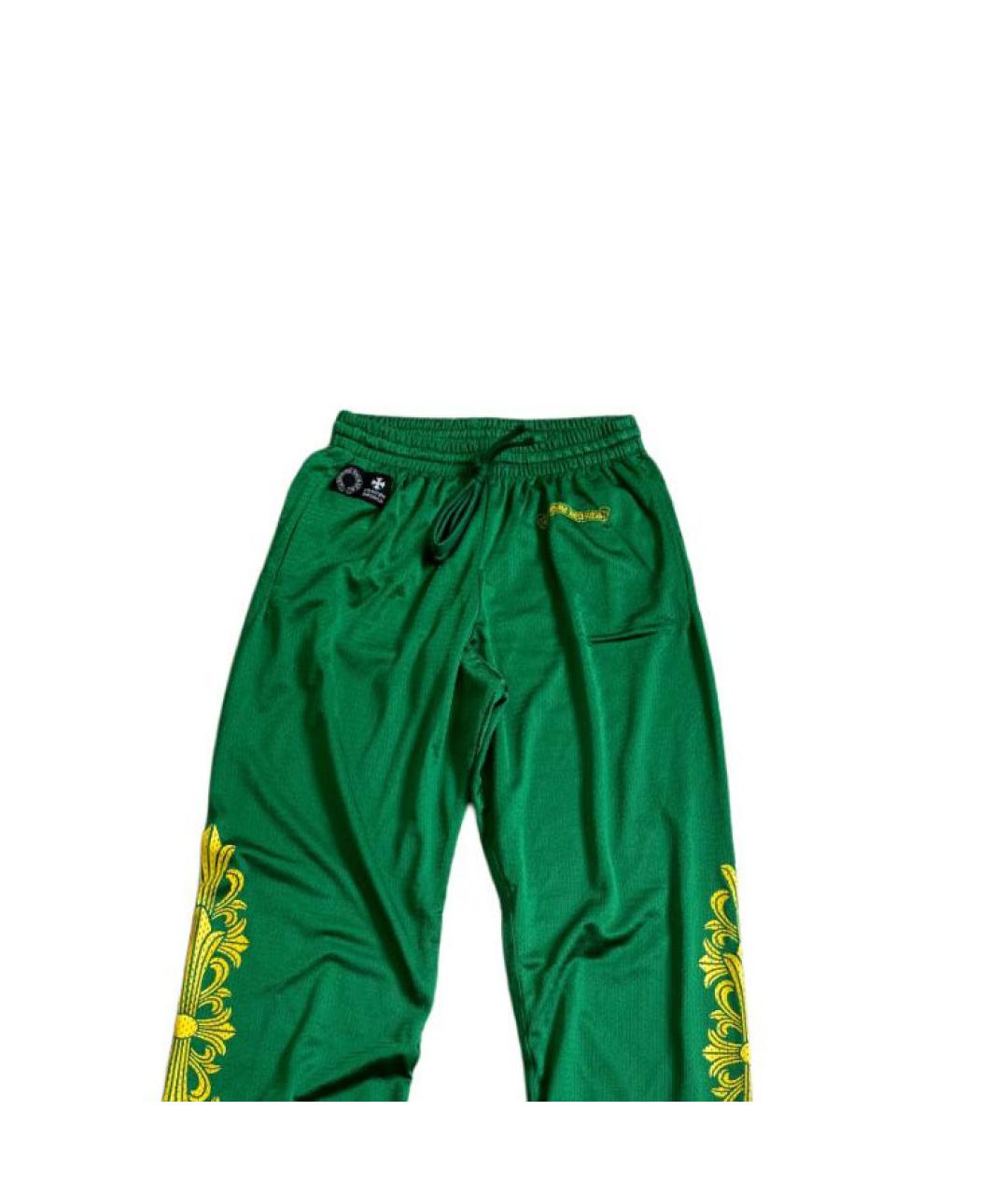 CHROME HEARTS Зеленые повседневные брюки, фото 3