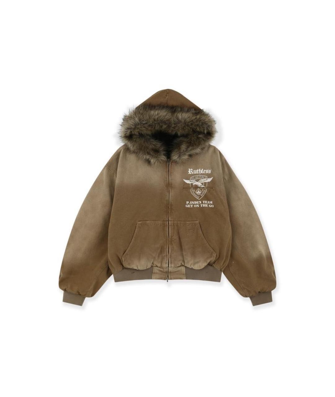 GRAILZ PROJECT G/R Коричневая хлопковая куртка, фото 1