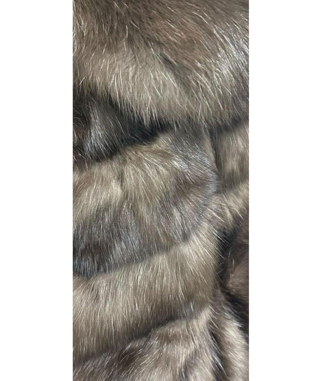 PAOLO MORETTI Коричневая меховая шуба, фото 4