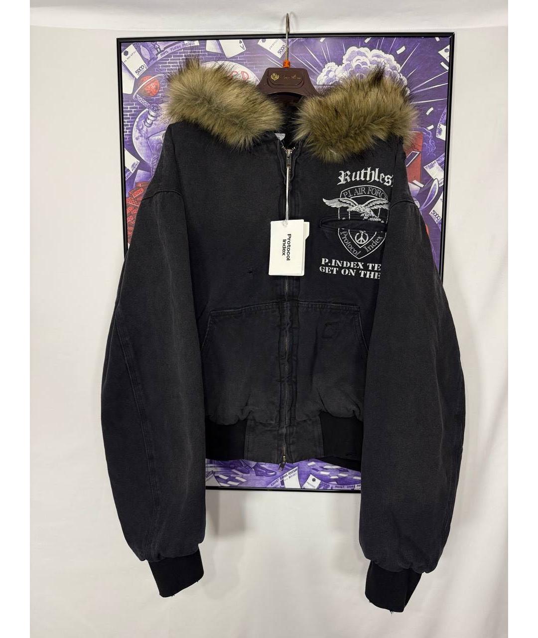 GRAILZ PROJECT G/R Черная хлопковая куртка, фото 2