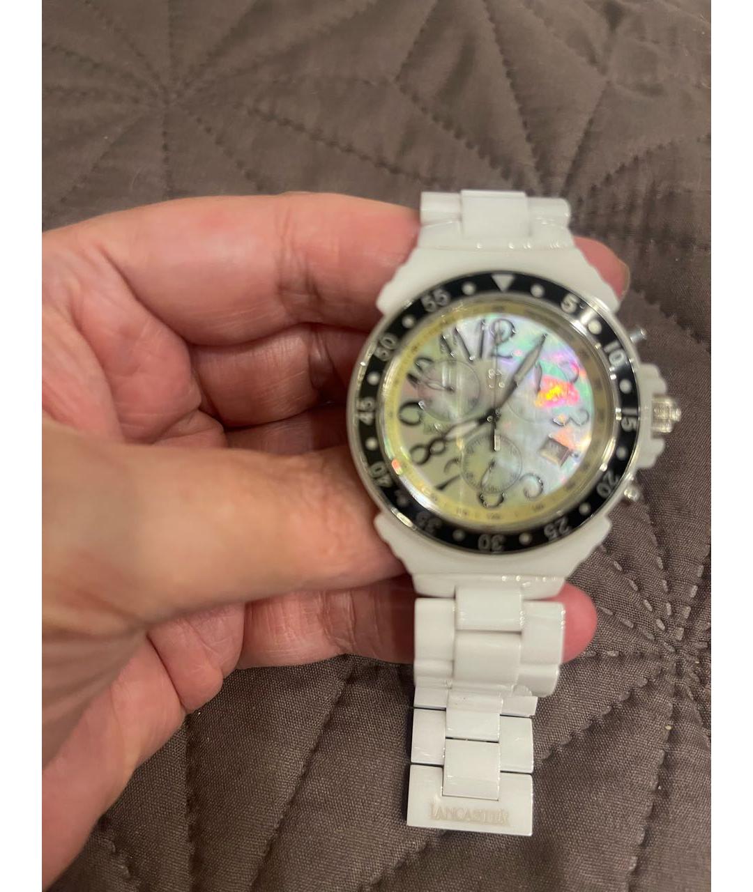 LANCASTER Белые керамические часы, фото 5