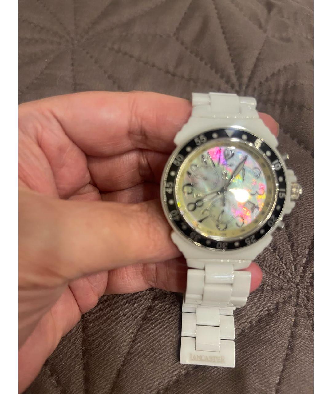 LANCASTER Белые керамические часы, фото 4