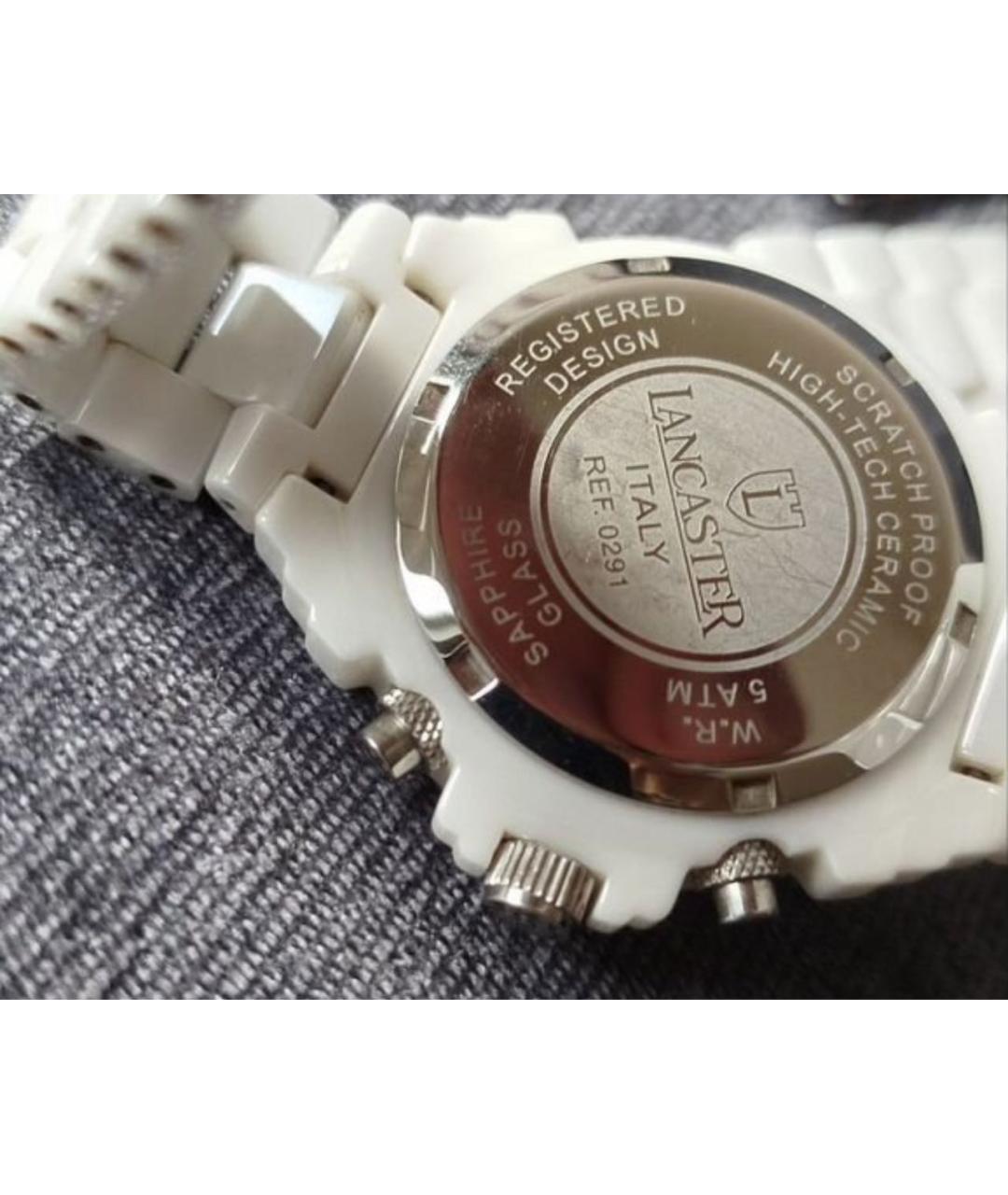 LANCASTER Белые керамические часы, фото 2