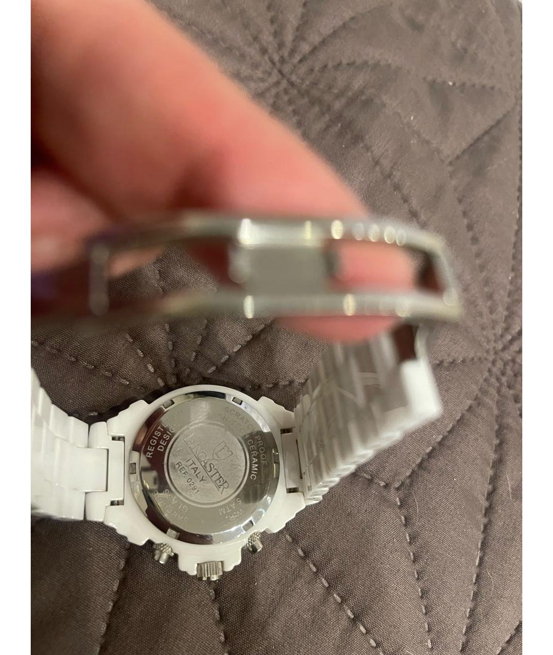 LANCASTER Белые керамические часы, фото 3