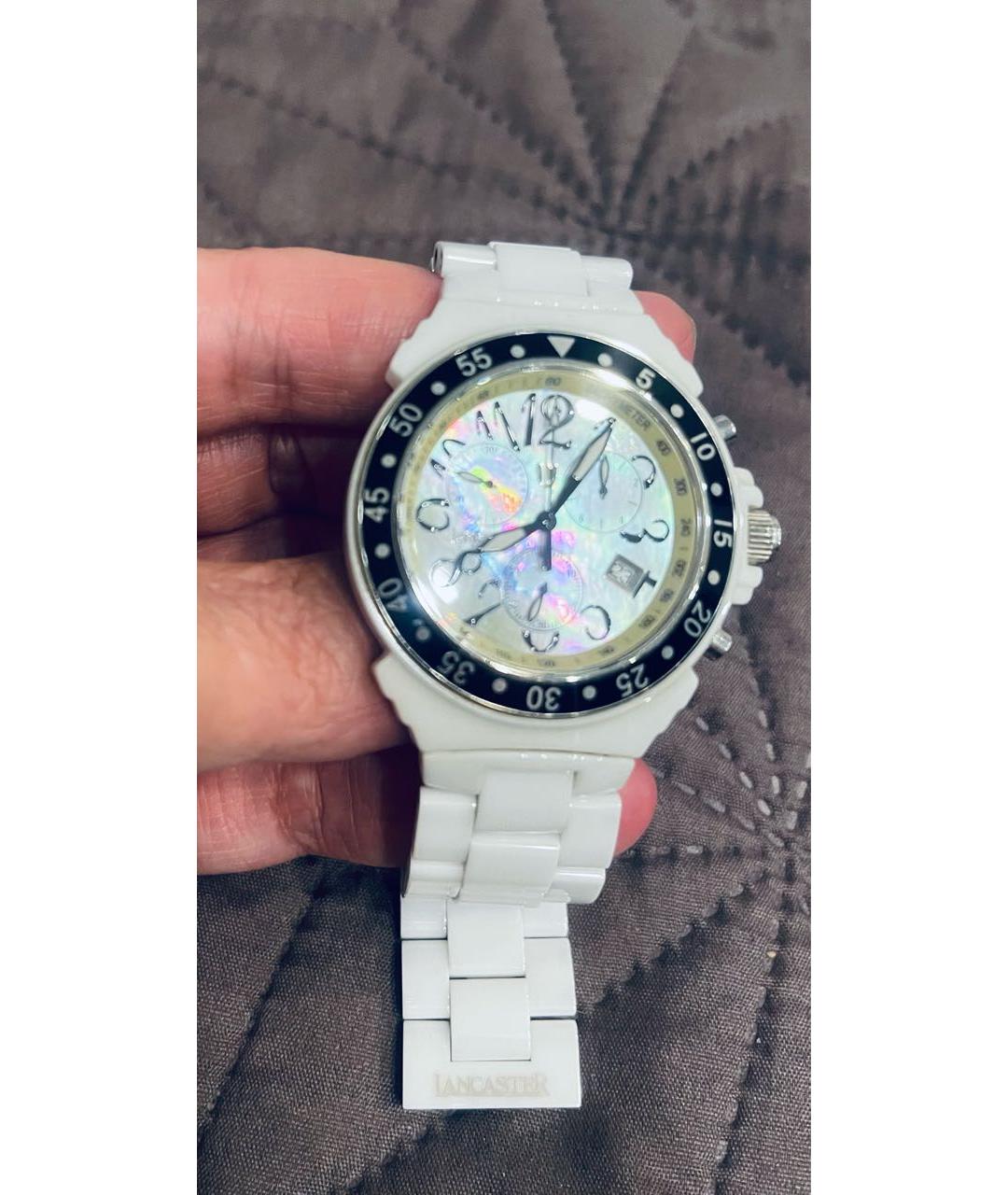 LANCASTER Белые керамические часы, фото 2