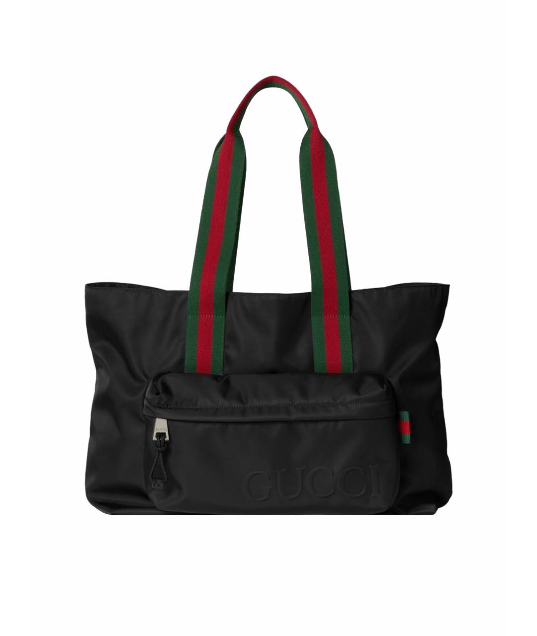 GUCCI Черная дорожная/спортивная сумка, фото 1
