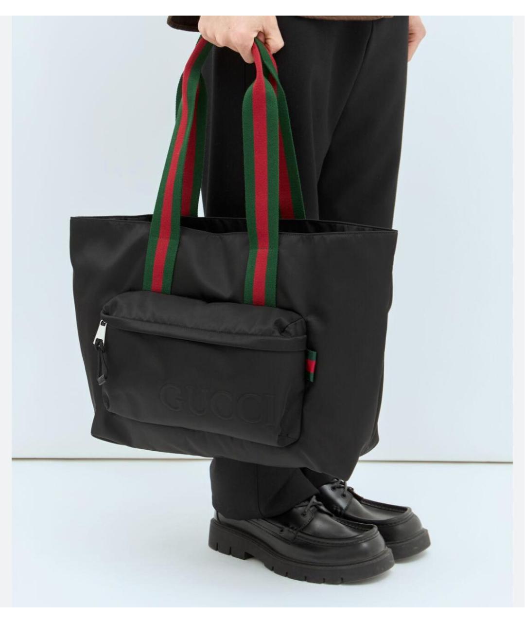 GUCCI Черная дорожная/спортивная сумка, фото 6