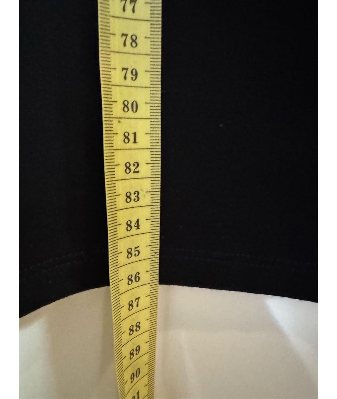 RED VALENTINO Черное вискозное повседневное платье, фото 6