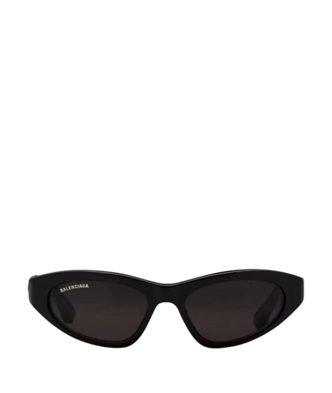 BALENCIAGA Черные пластиковые солнцезащитные очки, фото 1