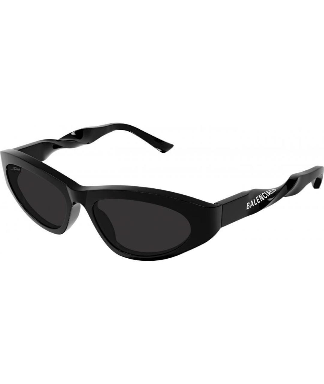 BALENCIAGA Черные пластиковые солнцезащитные очки, фото 2