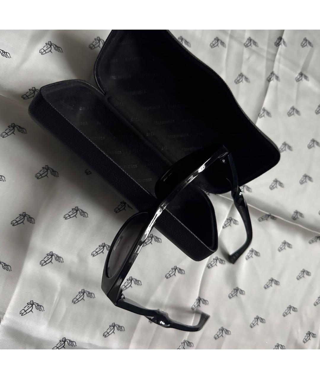 BALENCIAGA Черные пластиковые солнцезащитные очки, фото 7