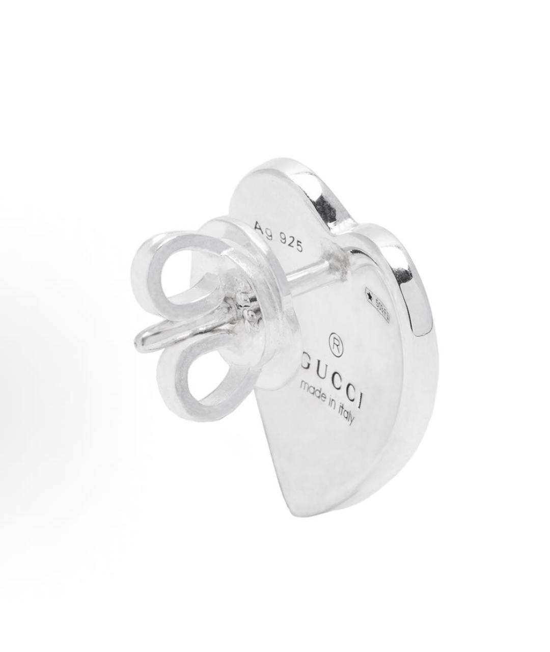 GUCCI Голубые серебряные серьги, фото 3