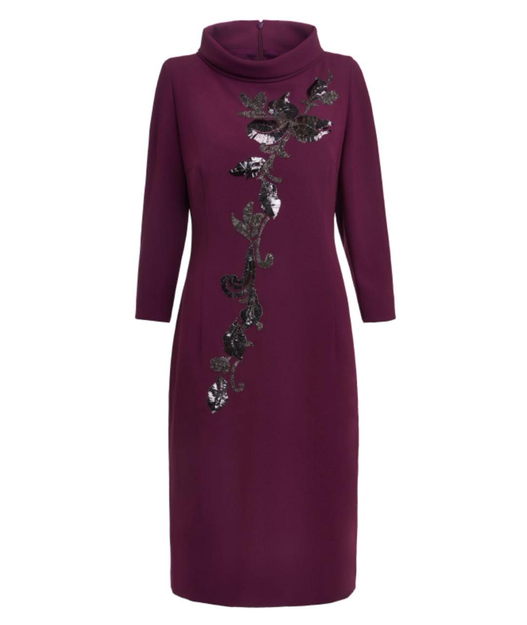 ESCADA Фиолетовое полиэстеровое повседневное платье, фото 1